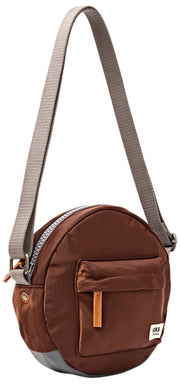 Roka Paddington Small Recycled Nylon Crossbody Bag - Rocky Road Brown