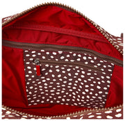 Sac de sport Roka Gatwick en toile recyclée de taille moyenne - Pois marron