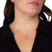 Beginnings A Initial Pendant - Gold