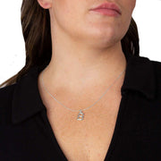 Beginnings B Initial Pendant - Silver