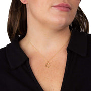 Beginnings C Initial Pendant - Gold