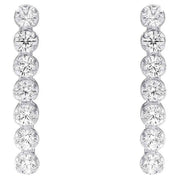 Beginnings Cup Chain Earrings - Silver