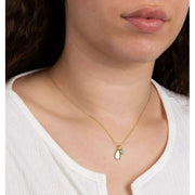 Beginnings December Semi-Precious Birthstone Necklace - Gold/Blue