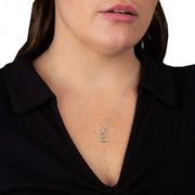 Beginnings E Initial Pendant - Silver