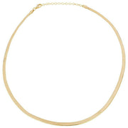 Beginnings Flat Herringbone Chain Necklace - Gold