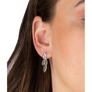 Beginnings Flowing Petals Drop Earrings - Silver