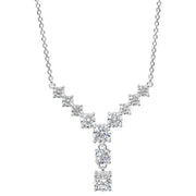 Beginnings Gradient Lariat Necklace - Silver