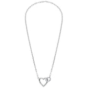 Beginnings Heart Connection Chain Necklace - Silver
