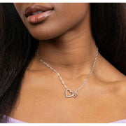 Beginnings Heart Connection Chain Necklace - Silver