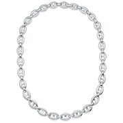 Beginnings Heavy Weight Linked Chain Necklace - Silver