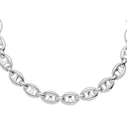 Beginnings Heavy Weight Linked Chain Necklace - Silver