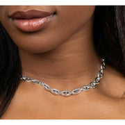 Beginnings Heavy Weight Linked Chain Necklace - Silver