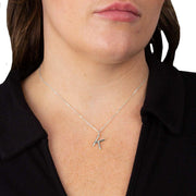 Beginnings K Initial Pendant - Silver