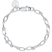 Beginnings Long Link Chain Tag Bracelet - Silver