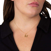 Beginnings M Initial Pendant - Gold