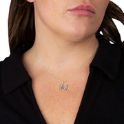 Beginnings M Initial Pendant - Silver