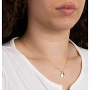 Beginnings May Semi-Precious Birthstone Necklace - Gold/Green