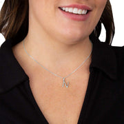Beginnings N Initial Pendant - Silver