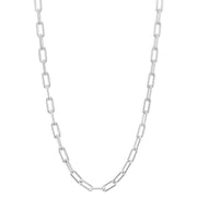 Beginnings Open Link Charm Carrier Necklace - Silver