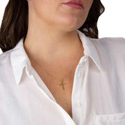 Beginnings Plain Cross Pendant - Gold