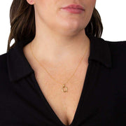 Beginnings Q Initial Pendant - Gold