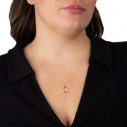 Beginnings Q Initial Pendant - Silver