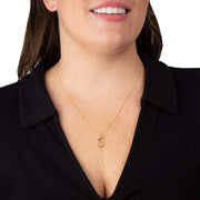 Beginnings S Initial Pendant - Gold