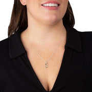 Beginnings S Initial Pendant - Silver