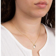 Beginnings September Semi-Precious Birthstone Necklace - Gold/Blue