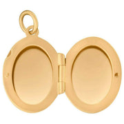 Beginnings Small Oval Locket Pendant - Gold