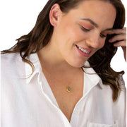 Beginnings Small Oval Locket Pendant - Gold