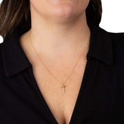 Beginnings T Initial Pendant - Gold