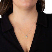 Beginnings T Initial Pendant - Silver