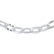 Beginnings Textured Anchor Chain Necklace - Silver