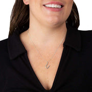 Beginnings U Initial Pendant - Silver