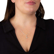 Beginnings Y Initial Pendant - Silver