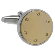 david-van-hagen-rivet-cufflinks---silvergold-34498327