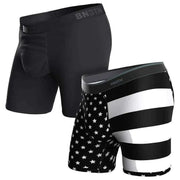 BN3TH Independence Classic 2 Pack Boxer Brief - Black/White