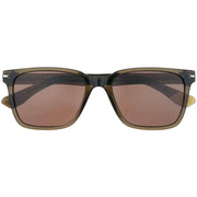 Botaniq Sharp Angular Rectangle Sunglasses - Green