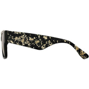 Botaniq Square Thick Temple Sunglasses - Black