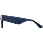 Botaniq Square Thick Temple Sunglasses - Blue