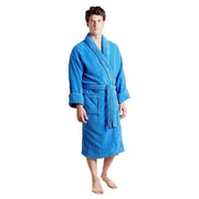 Bown of London Cancun Towelling Dressing Gown - Blue