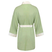 Bown of London Hestia Lightweight Short Dressing Gown - Green