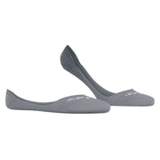 Burlington Aberdeen No Show Socks - Hematite Grey