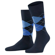 Burlington Argyle Basic Gift Box Socks - Blue/Black