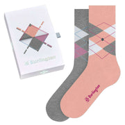Burlington Basic Gift Box Socks - Pink/White