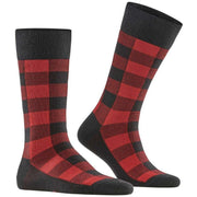 Burlington Buffalo Check Socks - Black