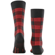 Burlington Buffalo Check Socks - Black