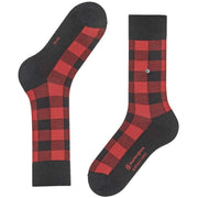 Burlington Buffalo Check Socks - Black