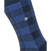 Burlington Buffalo Check Socks - Royal Blue